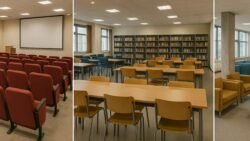 Explore the College Campus: Classrooms, Labs, Library, Seminar Halls, and Common Rooms