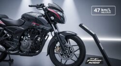 ABS फीचर्स और 47km/L माइलेज वाली Bajaj Pulsar N160 2025 – ₹1.35 लाख कीमत में उपलब्ध